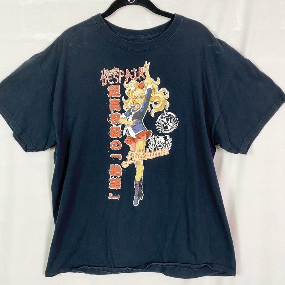 Danganronpa Ultimate Despair Junko Enoshima Anime Black T-Shirt XL